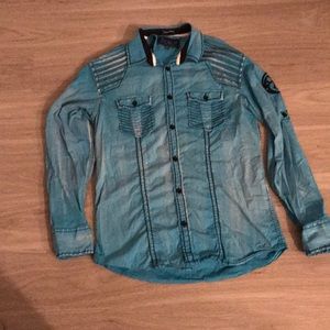 Roar blue dress shirt